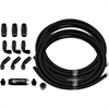 Stainless Steel Braided Hose Kit Black 40 ft. -6 AN - image 1