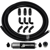 Stainless Steel Braided Hose Kit Black 20 ft. -6 AN - image 1