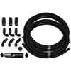 Stainless Steel Braided Hose Kit Black 40 ft. Length -6 AN - image 1