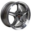 Mustang Cobra R 98 Deep Dish Wheel with Rivets Size: 17" x 8" - image 2