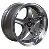 *Mustang Cobra R 98 Deep Dish Wheel with Rivets Size: 17" x 9" - image 2