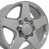Five Spoke Silverado Style Wheel Size: 20" x 8.5"