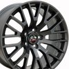 18 Fits Ford - 2015 Mustang GT Style Replica Wheel - Matte Black with a Machined Face 18x10 - image 3