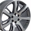 Cadillac Escalade Style Replica Wheel Gunmetal Machined Face 24x10 - image 1
