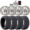 Dodge Challenger Hellcat Style Wheel and Tire Kit Includes: (4) 20" x 9" Chrome Hellcat Style Wheels - image 1