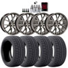 Dodge Challenger Hellcat Style Wheel and Tire Kit Includes: (4) 20" x 9" Hyper Black Hellcat Style Wheels - image 1