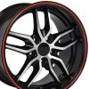 Muti Spoke Corvette Stingray Style Wheel Size: 17" x 9.5" - image 1