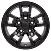 RAM Rebel Style Satin Black Wheel Size: 17" x 8" - image 4