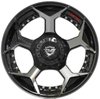 4Play 50 Brushed Black Finish Wheel Size 22" x 12" - image 2