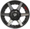 4Play 60 Brushed Black Wheel Size 20" x 10" - image 2