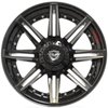 4Play 08 Brushed Black Finish Wheel Size: 22" x 10" - image 2