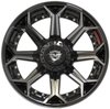4Play 80R Brushed Black Wheel Size 20" x 10" - image 2