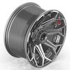 4Play 80R Gunmetal/Brushed Silver Wheel Size 20" x 10" - image 3