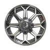 4Play 80R Gunmetal/Brushed Silver Wheel Size 22" x 12" - image 2