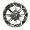 4Play 80R Gunmetal/Brushed Silver Wheel Size 22" x 12" - image 2
