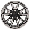 RAM Rebel Style Satin Black Wheel Size: 17" x 8" - image 2