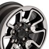 RAM Rebel Style Satin Black Wheel Size: 17" x 8" - image 3