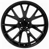 Dodge Challenger Hellcat Style Wheel Size: 20" x 9" - Gloss Black Finish