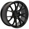 Dodge Challenger Hellcat Style Wheel Size: 20" x 9" - Gloss Black Finish - image 2