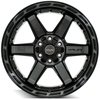 4Play 63 Wheel Size: 20" x 10", Bolt Pattern: 5 x 5" / 5 x 5.50" [Brushed Black] - image 2