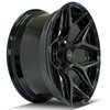 4Play 06 Wheel Size: 22" x 10", Bolt Pattern: 5 x 5" / 5 x 5.50" [Brushed Black] - image 4