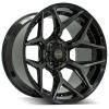 4Play 06 Wheel Size: 22" x 12", Bolt Pattern: 5 x 5" / 5 x 5.50" [Brushed Black] - image 1