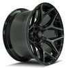 4Play 06 Wheel Size: 22" x 12", Bolt Pattern: 5 x 5" / 5 x 5.50" [Brushed Black] - image 4