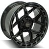 4Play 55 Wheel Size: 20" x 10", Bolt Pattern: 5 x 5" / 5 x 5.50" [Brushed Black] - image 3