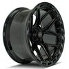 4Play 55 Wheel Size: 20" x 12", Bolt Pattern: 5 x 5" / 5 x 5.50" [Brushed Black] - image 4