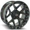 4Play 55 Wheel Size: 22" x 10", Bolt Pattern: 5 x 5" / 5 x 5.50" [Brushed Black] - image 3