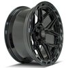 4Play 55 Wheel Size: 22" x 10", Bolt Pattern: 5 x 5" / 5 x 5.50" [Brushed Black] - image 4