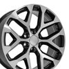GM CV98B-Style Black Machined Wheel [22 in. x 9in.] - image 2