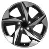 HY12-17070-5450-45MB HY12 Wheel [Size: 17"x7"] Gloss Black Finish - image 2