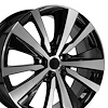 NS29-19080-5450-55MB NS29 Wheel [Size: 19"x8"] Black Machined Finish - image 1