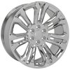 CV43 Replica Wheel [Size: 22"x9"] 6 x 5.50" for 1999-2018 GMC Sierra 1500 & Chevy Silverado 1500, Chrome - image 3