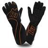 Black/Orange RS1 Karting Gloves - Small - image 1