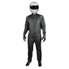 GT2 SFI Driver's Suit Black/Fluorescent Green - Medium - image 1
