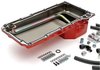 LS Swap Oil Pan/Filter Combo Kit for 1982-2004 Chevy S10/Blazer, Early Model GM Cars/Trucks [Single Filter, Horizontal Port, Red - image 2