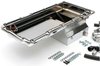 LS Swap Oil Pan/Filter Combo Kit for Chevelle, GM F-Body, GM X-Body [Double Filter, Horizontal Port, Chrome Pan] - image 2