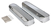 FABRICATED ALUMINUM VALVE COVERS CHROME PONTIAC NO HOLE - image 1