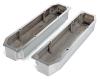 FABRICATED ALUMINUM VALVE COVERS CHROME BB MOPAR NO HOLE - image 1