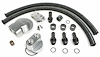 BILLET SINGLE OIL FILTER RELOCATION KIT-GM V8 / LS - image 1