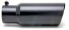 EXHAUST TIP-BLACK BOLT ON 4 I.D. X 6 X 15 ROLLED SLANT - image 1