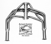 Standard Duty HTC Coated Full-Length Headers 1967-69 Camaro 283-400 - image 1