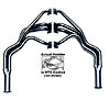 Standard Duty HTC Coated Full-Length Headers 1973-74 Dodge Class A Motorhome 413 - image 1