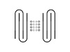 1999-2010 FORD SUPER DUTY REAR 17 in. U-BOLT KIT - image 1