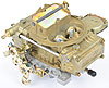 0-1850C 600 cfm Classic Carburetor, Manual Choke, Vacuum Secondaries [Gold Dichromate Finish] - image 4