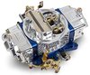 Ultra Double Pumper Carburetor Kit Includes: 650 cfm Carb with Manual Choke (Tumble Polish/ Blue ) - image 2
