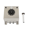 19-210 Aluminum Fuel Cell, Fuel Gauge Sender, Flat bottom w/ 19-227 (8" depth) 12x12x8.5 - image 1
