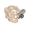 LS/LT High-Mount Alternator & Power Steering Pump Accessory Drive Kit - image 1
